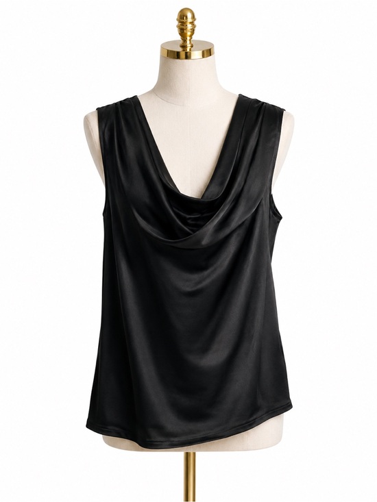 Ted Baker Tops - Ted Baker Black Sleeveless Cowl Neck Blouse